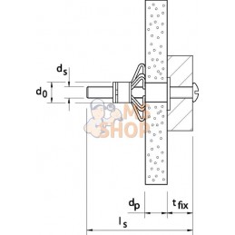 Vis de fixation murale HM M6x52 50pcs | FISCHER Vis de fixation murale HM M6x52 50pcs | FISCHERPR#1125176