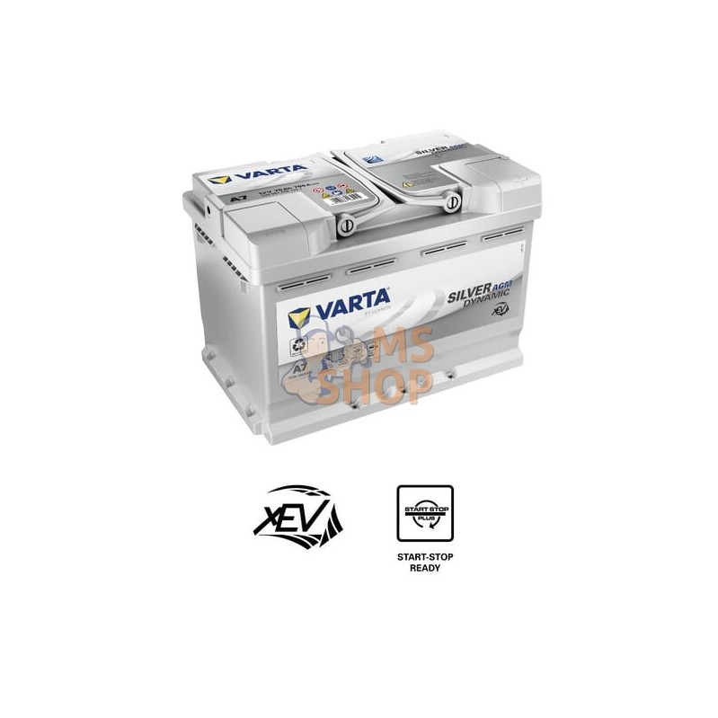 Batterie 12V 70Ah 760A AGM XEV A7 VARTA | VARTA Batterie 12V 70Ah 760A AGM XEV A7 VARTA | VARTAPR#1125403