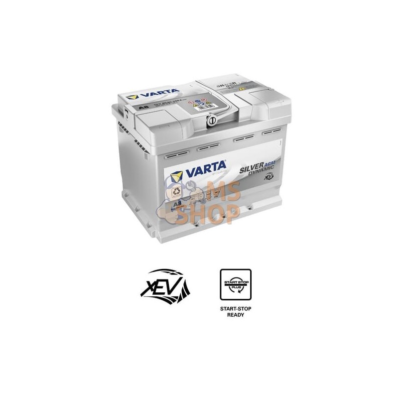 Batterie 12V 60Ah 680A AGM XEV A8 VARTA | VARTA Batterie 12V 60Ah 680A AGM XEV A8 VARTA | VARTAPR#1125410