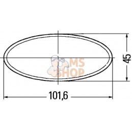 Catadioptre oval | HELLA Catadioptre oval | HELLAPR#522914