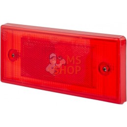 Catadioptre rectangle rouge 196x88mm à visser | HELLA Catadioptre rectangle rouge 196x88mm à visser | HELLAPR#522659