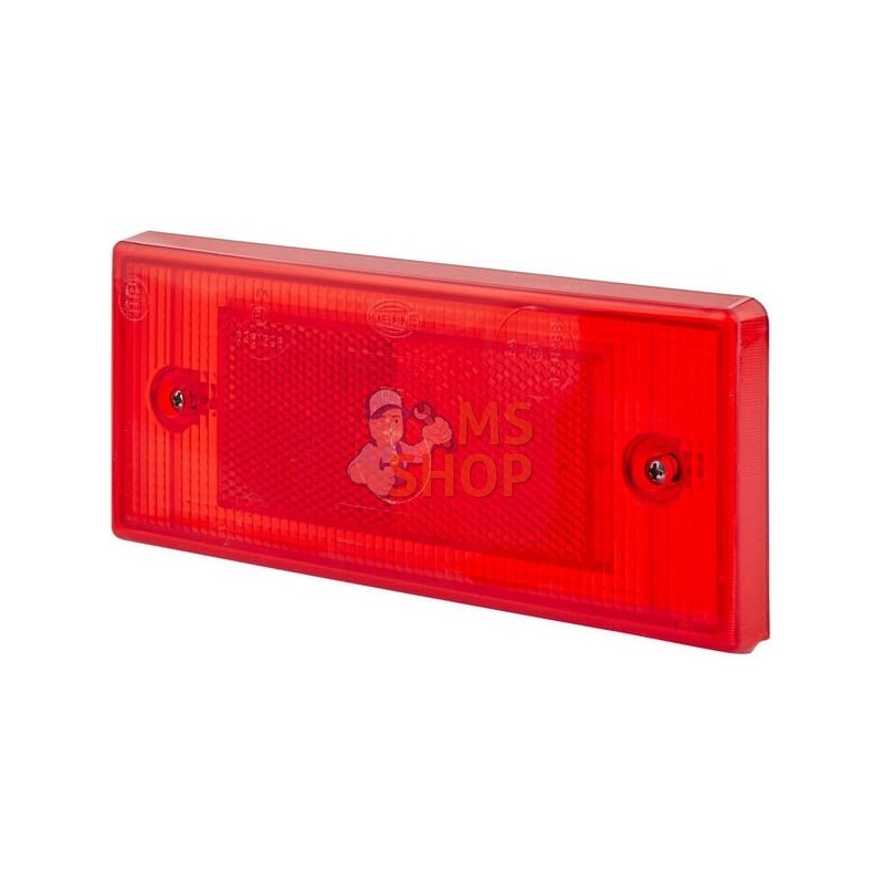 Catadioptre rectangle rouge 196x88mm à visser | HELLA Catadioptre rectangle rouge 196x88mm à visser | HELLAPR#522659