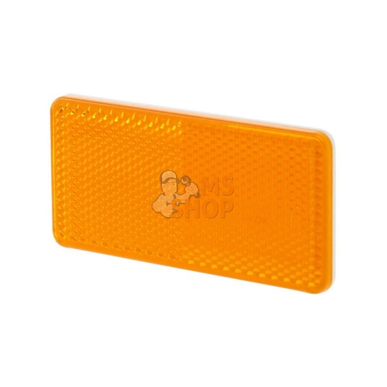 Catadioptre rectangle orange 94x44mm autocollant Hella | HELLA Catadioptre rectangle orange 94x44mm autocollant Hella | HELLAPR#