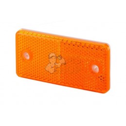 Catadioptre rectangle orange 180x40mm à visser | HELLA Catadioptre rectangle orange 180x40mm à visser | HELLAPR#522945