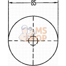 Catadioptre rond rouge Ø85 mm à visser | HELLA Catadioptre rond rouge Ø85 mm à visser | HELLAPR#522895