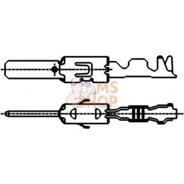 Fiche plate JT/JPT 0,5-1 mm² | HELLA Fiche plate JT/JPT 0,5-1 mm² | HELLAPR#523042