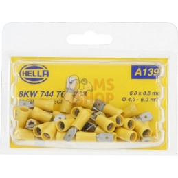 Fiche plate jaune 4-6 mm² | HELLA Fiche plate jaune 4-6 mm² | HELLAPR#523058