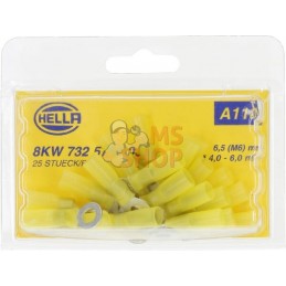 Cosse de câble jaune 4-6 mm² | HELLA Cosse de câble jaune 4-6 mm² | HELLAPR#523015