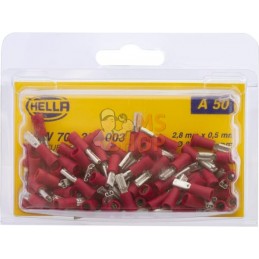 Fiche plate rouge 0,5-1 mm² | HELLA Fiche plate rouge 0,5-1 mm² | HELLAPR#523074