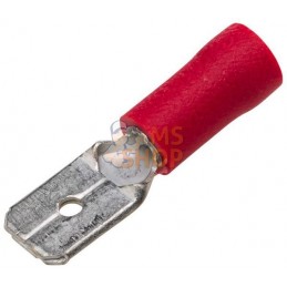 Fiche plate rouge 0,5-1 mm² | HELLA Fiche plate rouge 0,5-1 mm² | HELLAPR#523080