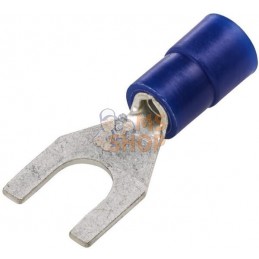 Fiche à fourche, bleue, 1,5-2,5 mm² Ø5,3 mm² Série A, blister, Hella | HELLA Fiche à fourche, bleue, 1,5-2,5 mm² Ø5,3 mm² Série 