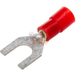 Fiche à fourche, rouge, 0,5-1,5 mm² Ø5,3 mm² Série A, blister, Hella | HELLA Fiche à fourche, rouge, 0,5-1,5 mm² Ø5,3 mm² Série 