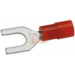 Fiche à fourche, rouge, 0,5-1,5 mm² Ø5,3 mm² Série A, blister, Hella | HELLA Fiche à fourche, rouge, 0,5-1,5 mm² Ø5,3 mm² Série 