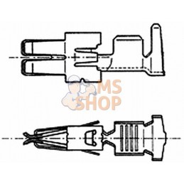 Fiche plate 0,5-1 mm² | HELLA Fiche plate 0,5-1 mm² | HELLAPR#710477