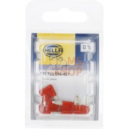 Fusible lame mini 10A longueur 19mm rouge Hella | HELLA Fusible lame mini 10A longueur 19mm rouge Hella | HELLAPR#710690