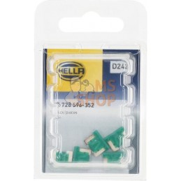 Fusible mini blade low 30A longueur 8,4mm vert pack 5x Hella | HELLA Fusible mini blade low 30A longueur 8,4mm vert pack 5x Hell