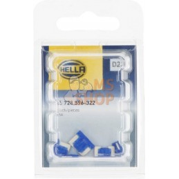 Fusible mini blade low 15A longueur 8,4mm bleu pack 5x Hella | HELLA Fusible mini blade low 15A longueur 8,4mm bleu pack 5x Hell