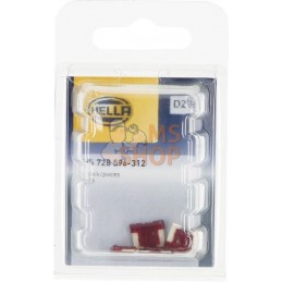 Fusible mini blade low 10A longueur 8,4mm rouge pack 5x Hella | HELLA Fusible mini blade low 10A longueur 8,4mm rouge pack 5x He