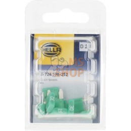 Fusible lame mini 32V 30A longueur 16,3mm vert pack 10x Hella | HELLA Fusible lame mini 32V 30A longueur 16,3mm vert pack 10x He