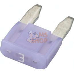 Fusible lame mini 32V 3A longueur 16,3mm violet pack 10x Hella | HELLA Fusible lame mini 32V 3A longueur 16,3mm violet pack 10x 