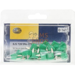 Fusible lame mini 30A longueur 10,9mm vert pack 50x Hella | HELLA Fusible lame mini 30A longueur 10,9mm vert pack 50x Hella | HE