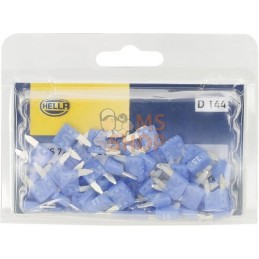 Fusible lame mini 15A longueur 10,9mm bleu pack 50x Hella | HELLA Fusible lame mini 15A longueur 10,9mm bleu pack 50x Hella | HE