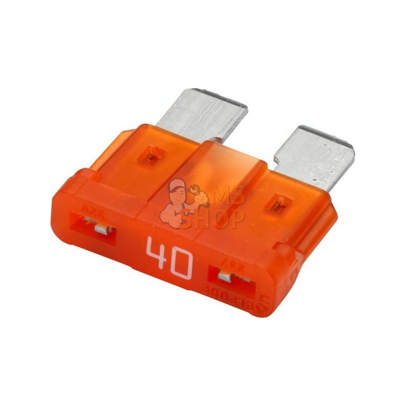 Fusible lame standard 32V 40A longueur 18,8mm orange pack 5x Hella | HELLA Fusible lame standard 32V 40A longueur 18,8mm orange 