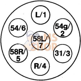 Prise 7 pôles | HELLA Prise 7 pôles | HELLAPR#710555