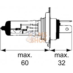 Ampoule R2 Visio -12V P45t-41 | HELLA Ampoule R2 Visio -12V P45t-41 | HELLAPR#710406