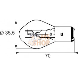 Ampoule S1 - 12V-25/25W BA20d | HELLA Ampoule S1 - 12V-25/25W BA20d | HELLAPR#710405