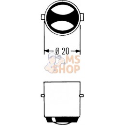 Ampoule S1 - 12V-25/25W BA20d | HELLA Ampoule S1 - 12V-25/25W BA20d | HELLAPR#710405