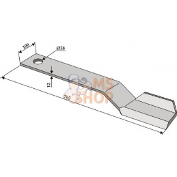 Lame de gyrobroyeur G. 765 | NON ORIGINAL Lame de gyrobroyeur G. 765 | NON ORIGINALPR#854372