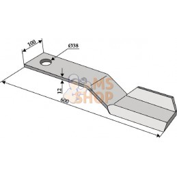 Lame de gyrobroyeur G. 600 | NON ORIGINAL Lame de gyrobroyeur G. 600 | NON ORIGINALPR#854370