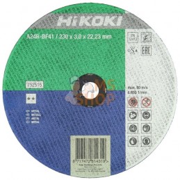 Disque à couper métal 230x3mm | HIKOKI Disque à couper métal 230x3mm | HIKOKIPR#612180