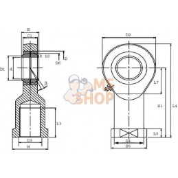 Embout de bielle | SKF Embout de bielle | SKFPR#606442