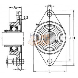 Corps de palier à bride ovale SKF FYTB 508 mm | SKF Corps de palier à bride ovale SKF FYTB 508 mm | SKFPR#968821