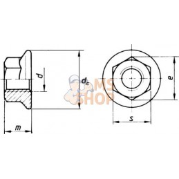 Écrou hexagonal DIN6923 M12x1.75 a | KRAMP Écrou hexagonal DIN6923 M12x1.75 a | KRAMPPR#460329