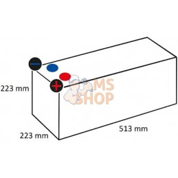 Batterie 12V 180Ah 1100A Kramp | KRAMP Batterie 12V 180Ah 1100A Kramp | KRAMPPR#506337