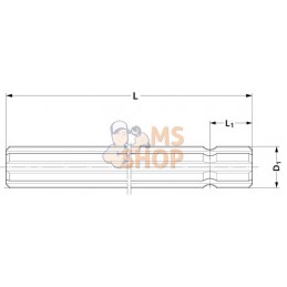 Axe cannelé 300L 1 1/8" cann. | KRAMP Axe cannelé 300L 1 1/8" cann. | KRAMPPR#507216