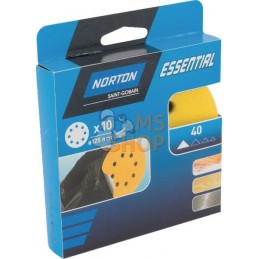 Papier abrasif 125mm P180 (10x) | NORTON Papier abrasif 125mm P180 (10x) | NORTONPR#484699