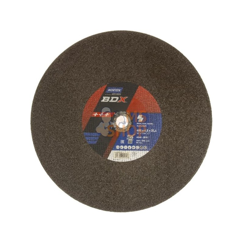 Disque de coupe A24R T41 400x4,5x25,4mm | NORTON Disque de coupe A24R T41 400x4,5x25,4mm | NORTONPR#484558