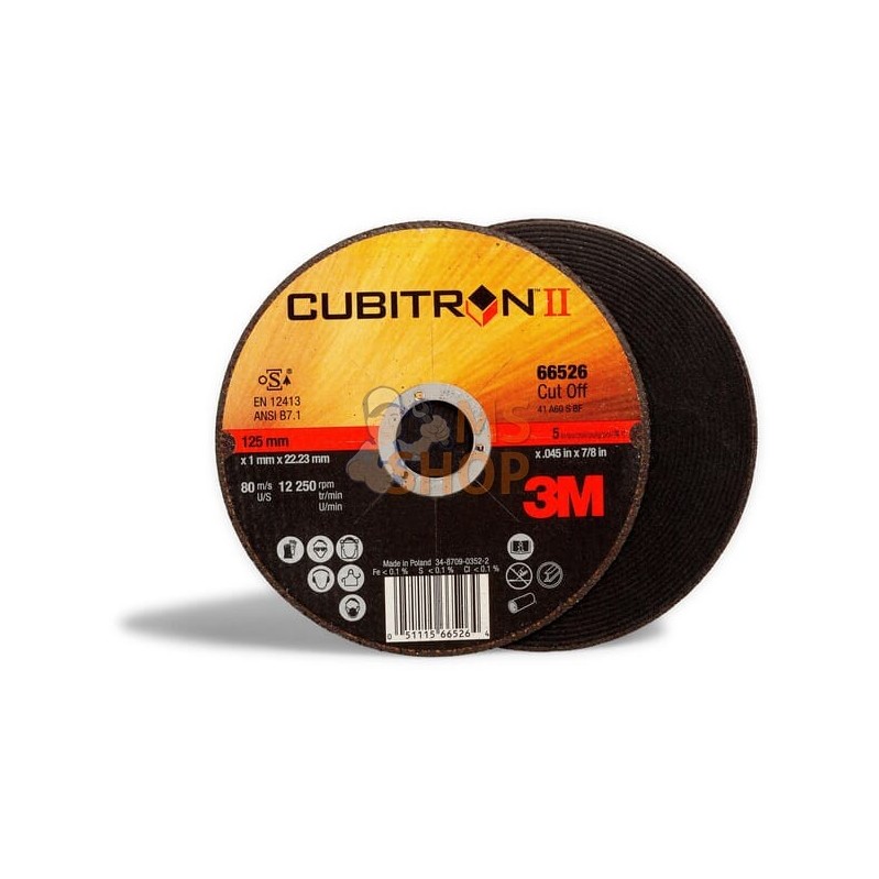 Disque Cubitron II 125x1,6mm | 3M Disque Cubitron II 125x1,6mm | 3MPR#505605