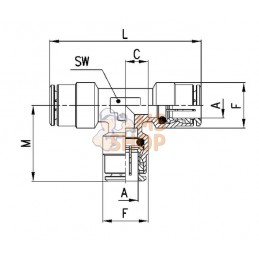 Raccord enfichable T | CAMOZZI Raccord enfichable T | CAMOZZIPR#853079