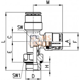 Raccord enfichable T | CAMOZZI Raccord enfichable T | CAMOZZIPR#853321