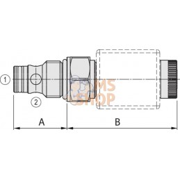 Valve 2/2 cartouche NF 40l/min | WALVOIL Valve 2/2 cartouche NF 40l/min | WALVOILPR#1126997