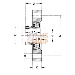 Logement de palier FLCTE25 | INA/FAG Logement de palier FLCTE25 | INA/FAGPR#890049