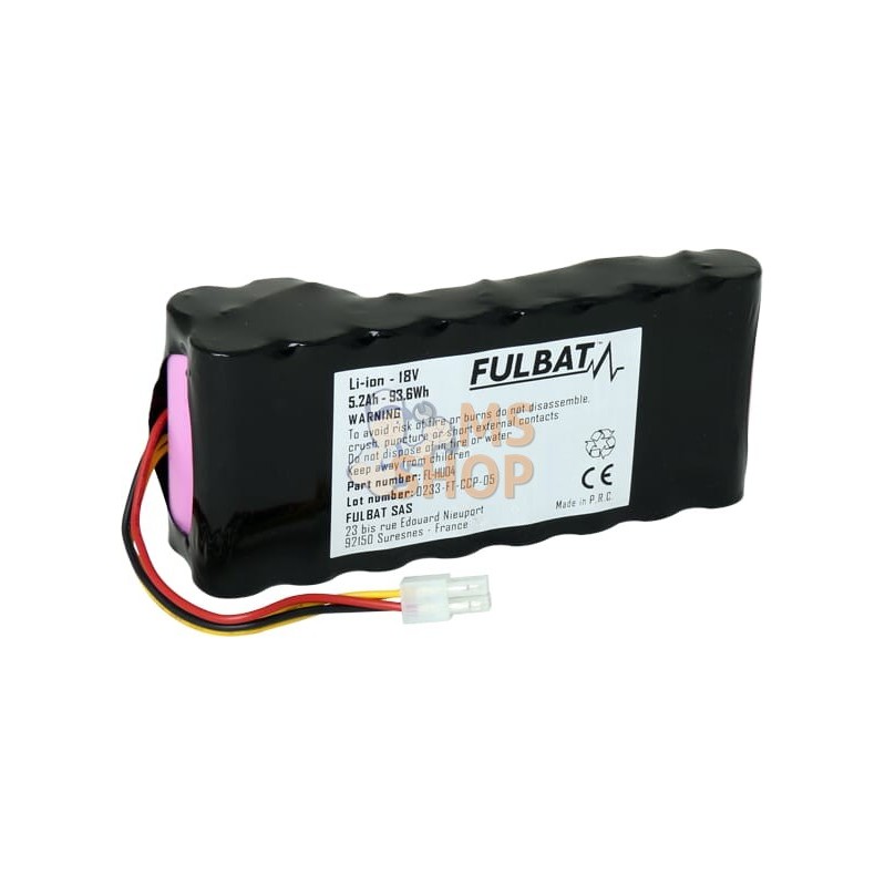 Batterie 18V 5,2 Ah Li-ion | FULBAT Batterie 18V 5,2 Ah Li-ion | FULBATPR#1127295