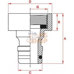 Pièce purge taraudage 26,5mm 3/4" filetage femelle | GARDENA Pièce purge taraudage 26,5mm 3/4" filetage femelle | GARDENAPR#1127