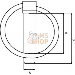 Goupille clips 8x45mm | UNBRANDED Goupille clips 8x45mm | UNBRANDEDPR#1142012