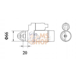 Démarreur 12V, 1kW, 9 dents, CW,Mahle | MAHLE Démarreur 12V, 1kW, 9 dents, CW,Mahle | MAHLEPR#1142165